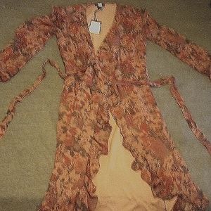 Paige burgundy dress floral BNWT size XS